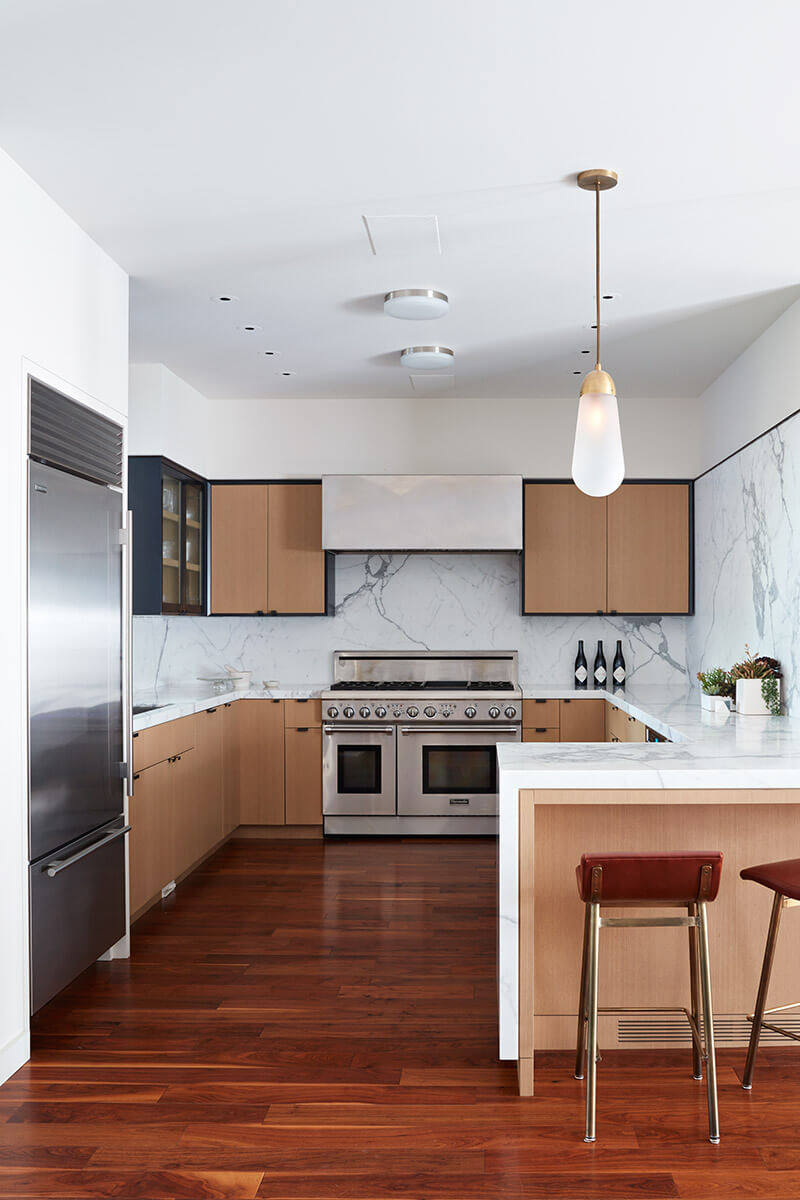 studio vara residential 21st street kitchen marble 