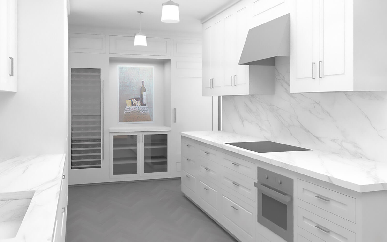 studio vara residential broadway co-op marble rendering 