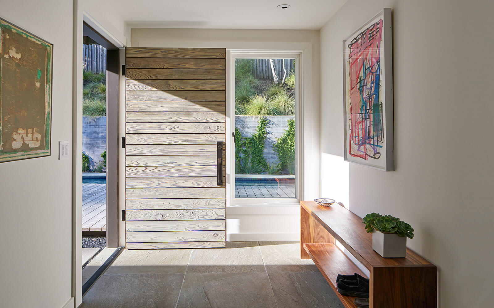 studio vara residential Kentfield entry wood door 