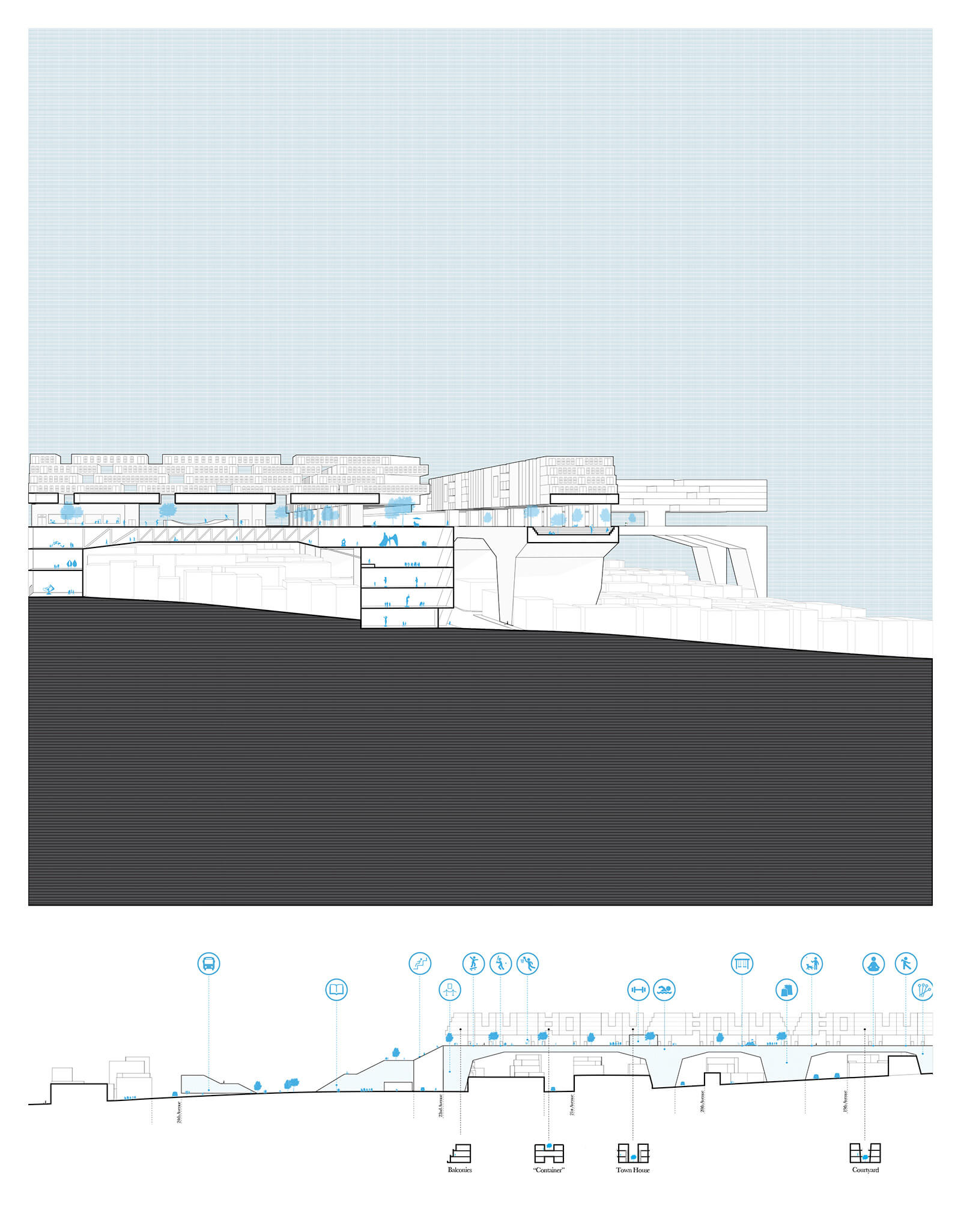 studio vara research the city + the city drawing site plan 