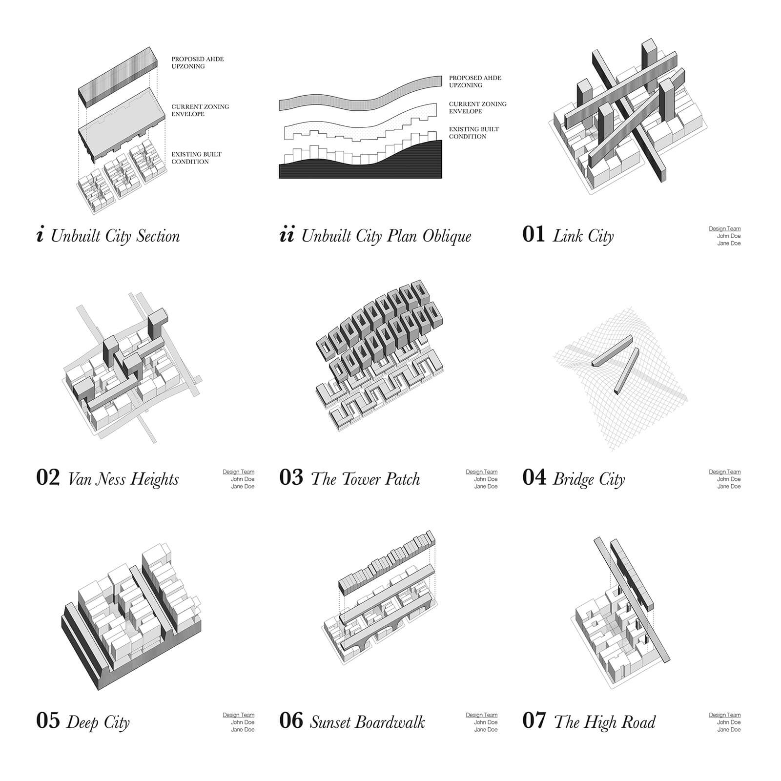 studio vara research the city + the city sections drawing 