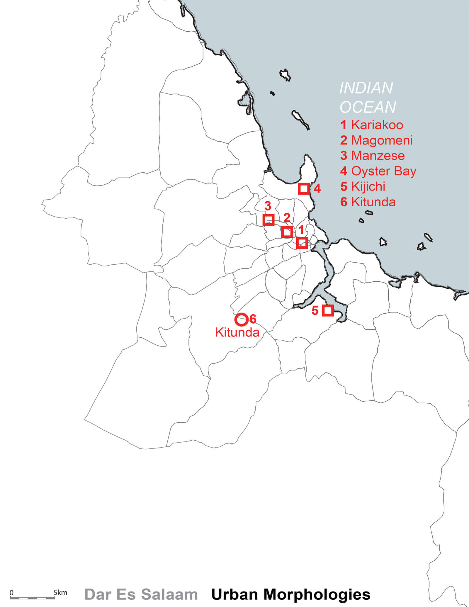 studio vara research tanzania site map Indian ocean 